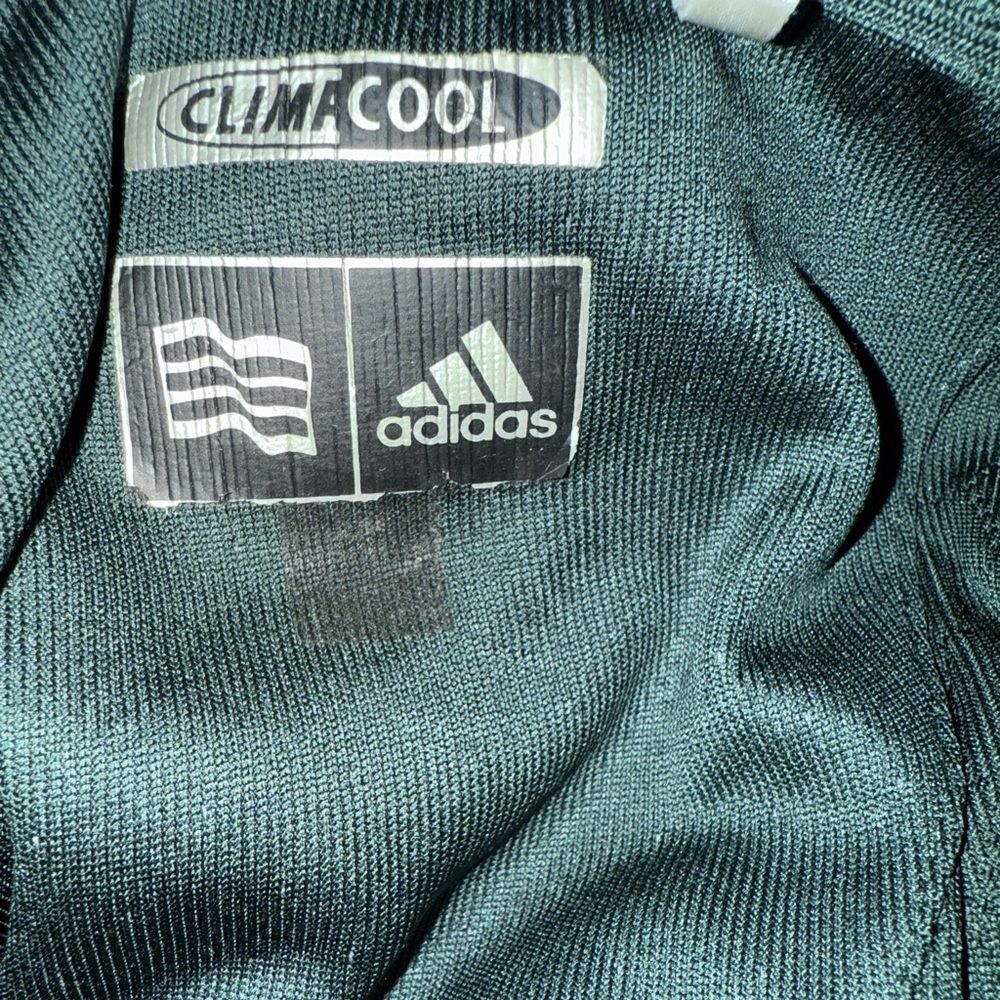 Adidas CLIMACOOL Polo Shirt Mens XL Forest Green Moisture Wicking Tall Golf - Picture 3 of 3